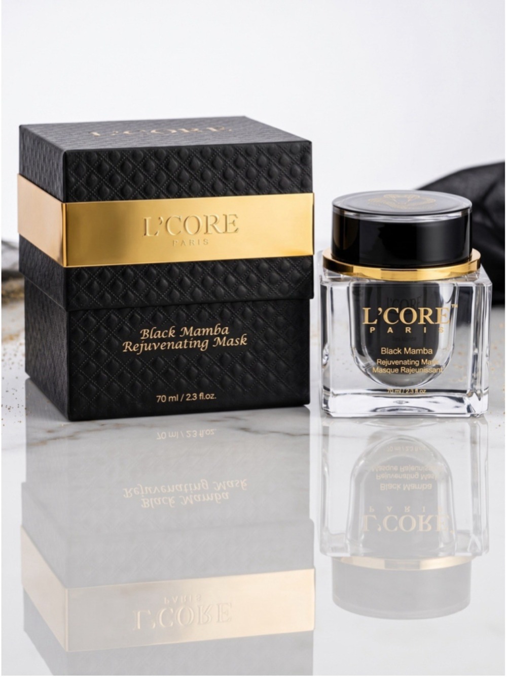 L'CORE PARIS BLACK MAMBA REJUVENATING MASK 70 MI/2.3 FL.OZ MSRP:$4000 Brand New